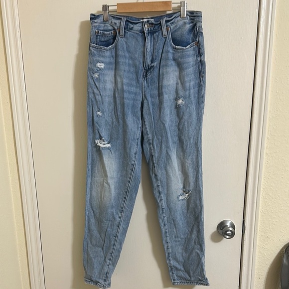 EUC Pistola High Rise Ripped Distressed Jeans size 28 - Picture 1 of 5